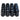 Red Hawk 12mm Lug Nut Closed End Gloss Black For Cars Secure Fit Durability Box Of 16 - Rainier Parts