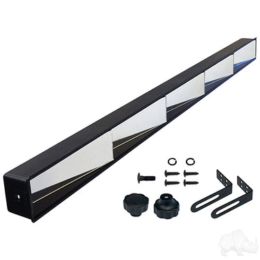 Red Hawk ACC1000 5-panel rear view mirror offers wide-angle visibility for drivers and fleet vehicles.