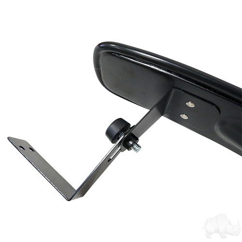 Redhawk Red Hawk ACC1020 180° convex mirror for drivers, cars, and golf carts, showing the black, wide-angle reflective surface.