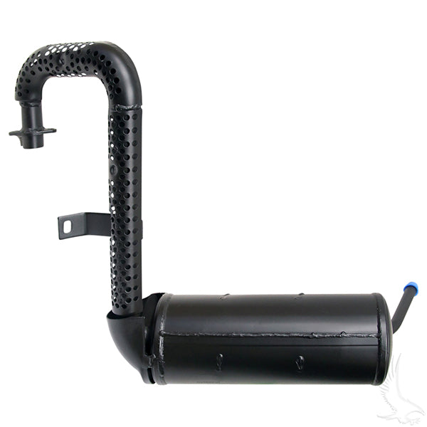 Redhawk muffler for Club Car Precedent 350cc, featuring enhanced exhaust flow and noise reduction for quieter rides.