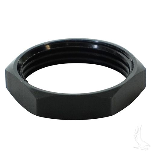 Red Hawk Choke Cable Nut CBL101 for Yamaha G14 golf carts, high-quality replacement nut with red finish.