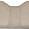 Red Hawk OEM EZ-GO RXV golf cart seat back assembly in premium Stone Beige with red accents, designed for comfort and durability.