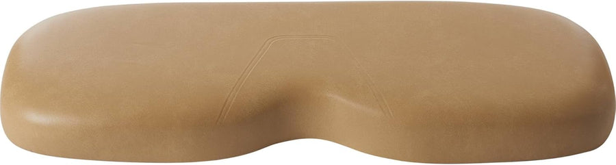 Ez Go TXT OEM Tan Seat Back by Red Hawk for golf carts, showing the durable tan seat back with red accents.