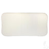 Red Hawk OEM white seat bottom assembly for EZGO TXT Medalist golf carts, showing the cushioned white seat with red accents.