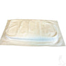 Red Hawk OEM seat bottom cover in oyster for EZGO Medalist and TXT golf carts, designed for durable comfort and fit.