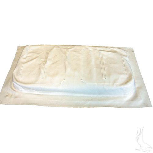 Red Hawk OEM seat bottom cover in oyster for EZGO Medalist and TXT golf carts, designed for durable comfort and fit.