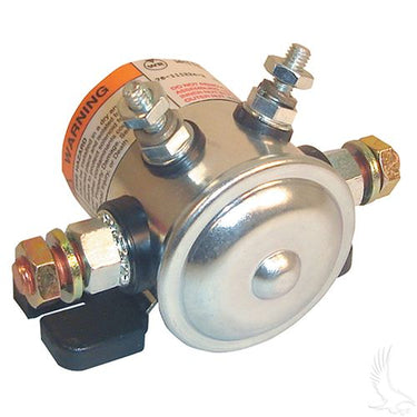 Red Hawk SOL-1007 OEM Four Terminal Solenoid For EZGO Marathon Golf Cart 1979–1994 - Rainier Parts