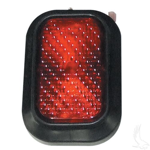 Redhawk EZGO ST350 taillight in red, direct fit replacement part for golf cart rear lighting.