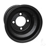 Red Hawk TIR 415B Steel Wheel 8x7 Black Premium Rim For Cars Trucks SUVs Heavy Duty Construction - Rainier Parts