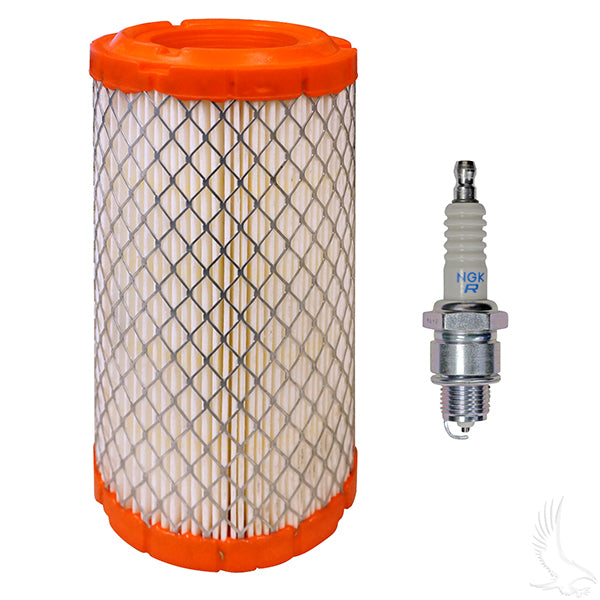 Redhawk FIL1104 tune-up kit for Club Car Tempo and Precedent golf carts with 4-cycle Subaru engine, includes maintenance parts.