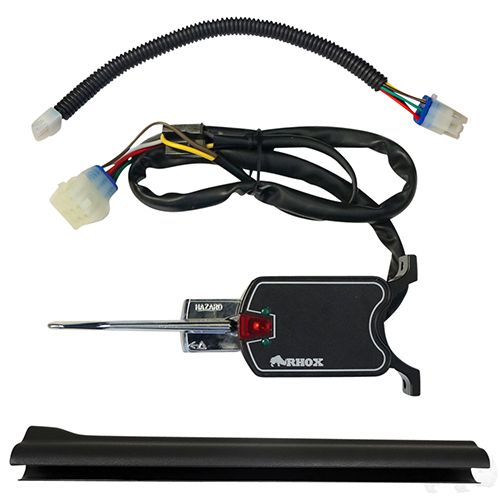 Red Hawk OEM turn signal switch kit for E-Z-GO RXV golf carts 2008-2015, includes switch and wiring for easy installation.