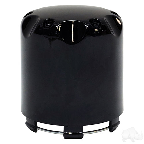 Red Hawk TIR904B Center Cap Gloss Black Snap In Wheel Accessory For Car Enthusiasts - Rainier Parts