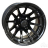 Red Hawk RHOX RX104 Wheel 12x7 Black ET25 For Performance - Rainier Parts