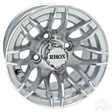 Red Hawk RHOX RX175 Wheel 10x7 Machined Silver ET25 Street - Rainier Parts