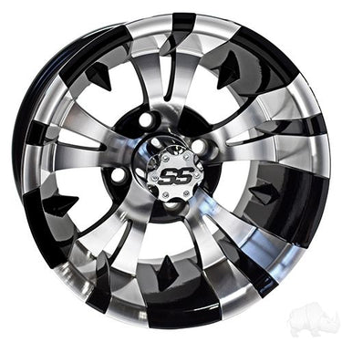 Red Hawk RX178 Premium Machined Gloss Black Wheel 12x7 ET25 For Performance Car And Truck Enthusiasts - Rainier Parts