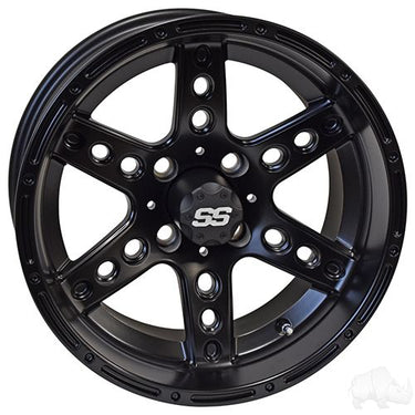 Red Hawk RX187 Wheel Machined Gloss Black 14x7 ET15 For Cars And Tuners Premium Quality - Rainier Parts