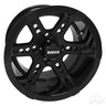 Red Hawk RX262 Wheel 14x7 ET25 Black Center Cap for Cars SUVs Trucks - Premium Quality - Rainier Parts