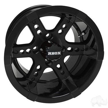 Red Hawk RX262 Wheel 14x7 ET25 Black Center Cap for Cars SUVs Trucks - Premium Quality - Rainier Parts