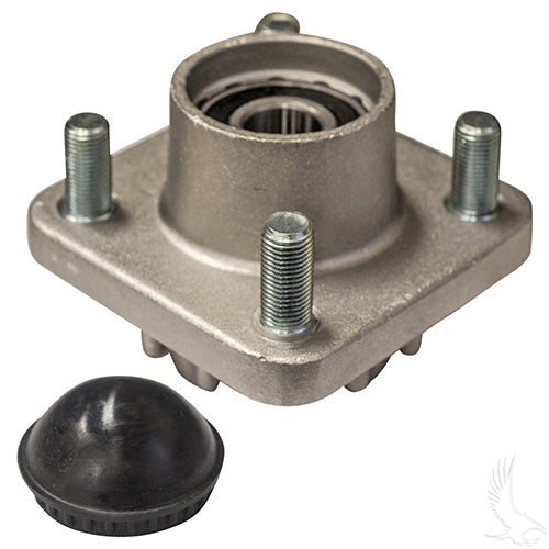 Redhawk AXL0014 front wheel hub for Club Car Tempo, Onward, Precedent, DS 03.5 golf carts, OEM fit and durable construction.