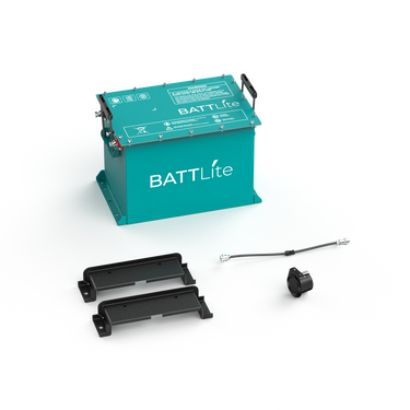 RoyPow BATTLite 51.2V 100Ah Lithium Battery Conversion Kit For Yamaha Carts With Bluetooth Monitoring - Rainier Parts