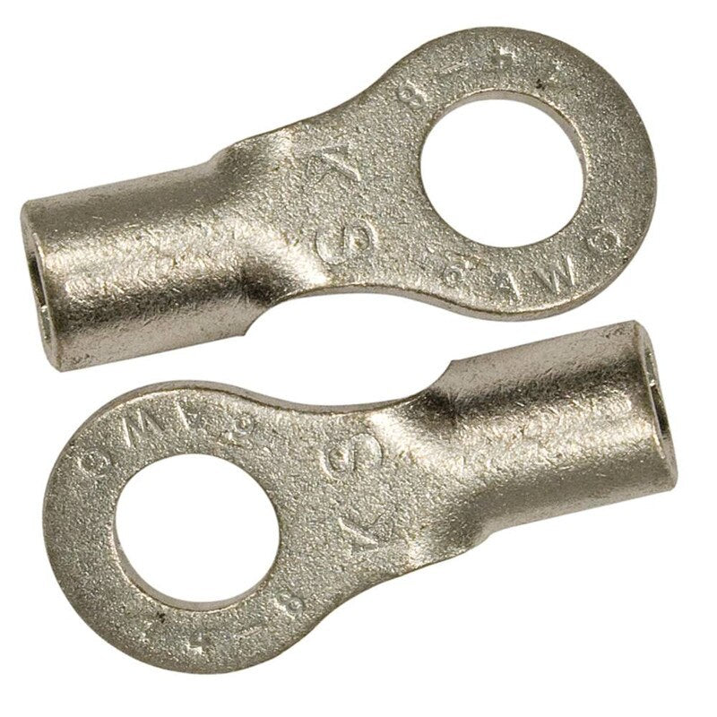 Stens 425200 six-gauge battery cable terminal, 5/16 inch, pack of 2, durable electrical connectors for vehicle batteries.