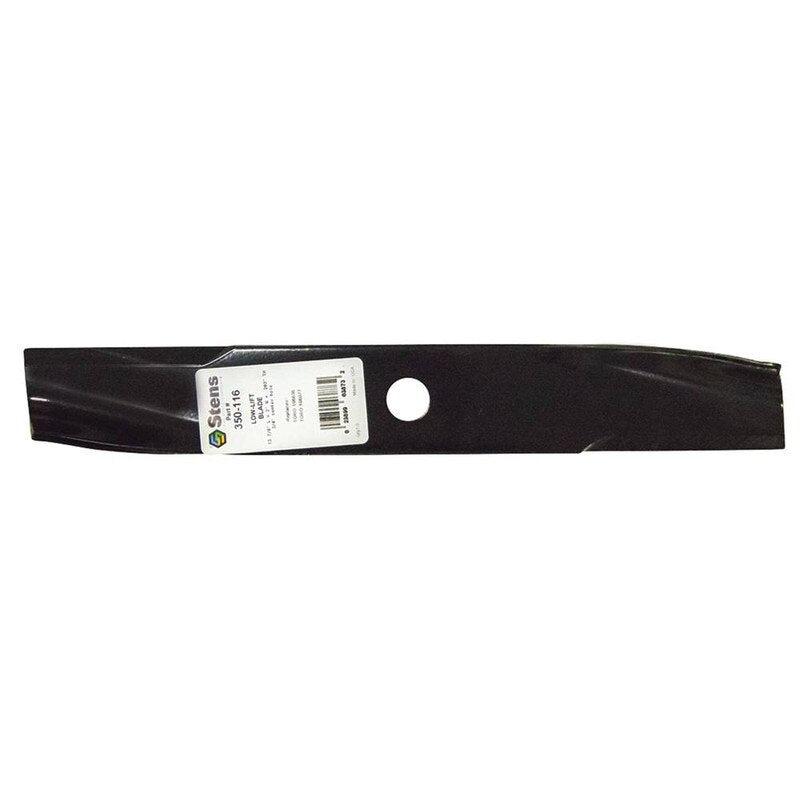 Stens 350-116 low lift lawn mower blade, durable replacement part with sharp cutting edge for clean cuts.