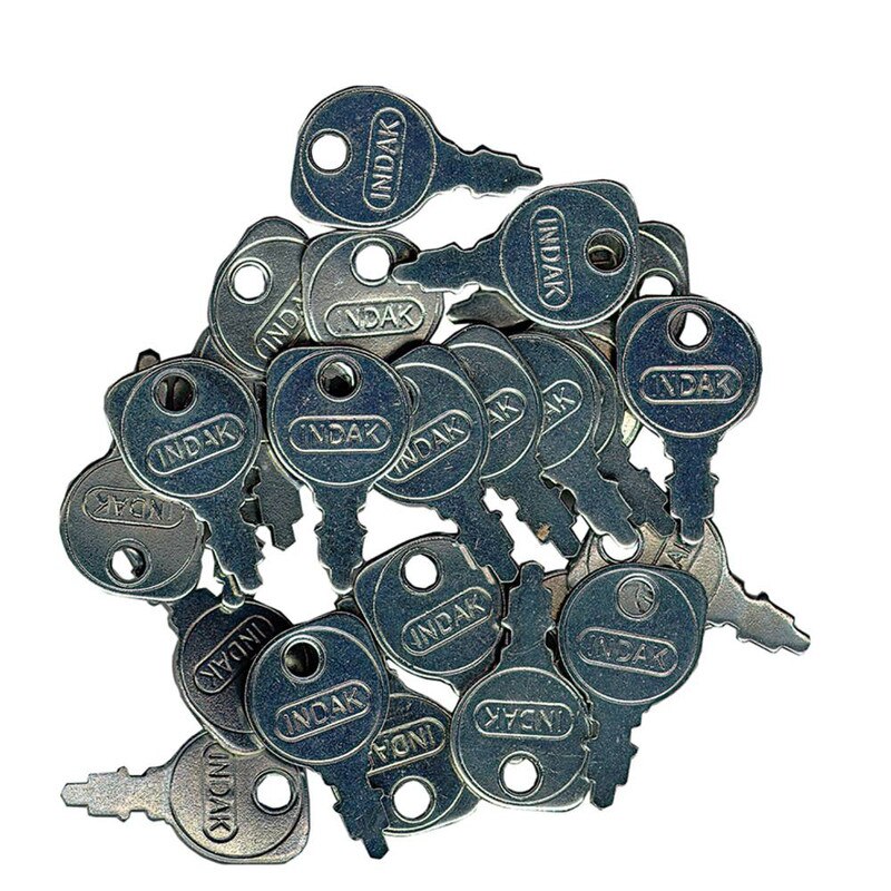 Set of 25 Stens INDAK starter keys, durable keys for professional and enthusiast use, designed for reliable performance.