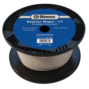 Stens Diamond Braid Starter Rope 100 Foot Durable Replacement For Lawn Mowers Pro Homeowners - Rainier Parts