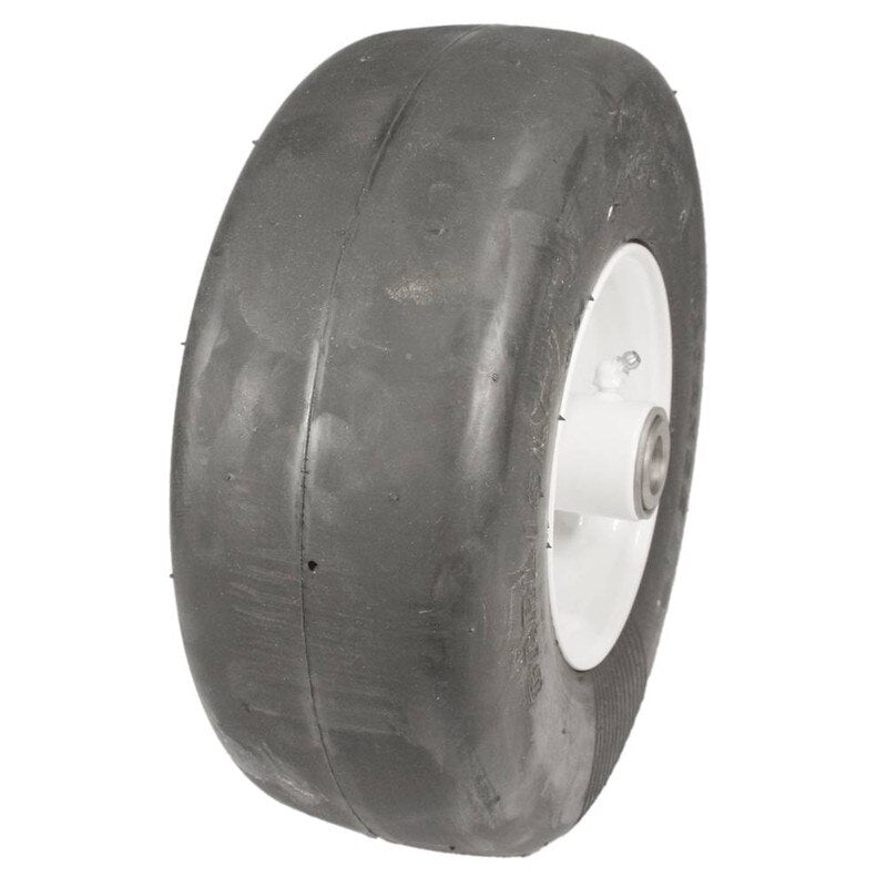Stens 175-425 solid tire wheel assembly for lawn and garden equipment, durable heavy-duty tire for reliable performance.