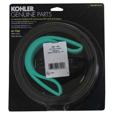 Kohler Air Filter Combo 055437 By STENS Premium Replacement For Kohler Engines For Lawn Tractors And Mowers - Rainier Parts