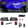 Close-up view of YAMAHA G-22 LED Hi-Low Beam Deluxe Light Kit with Brake Pads 12-48 volt showcasing the sleek design and bright LED lights.