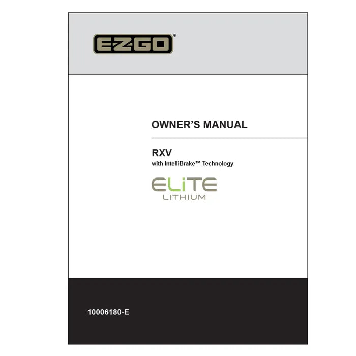 E-Z-GO RXV golf cart OEM replacement part 10006180 for premium performance upgrade, shown in black with connectors.