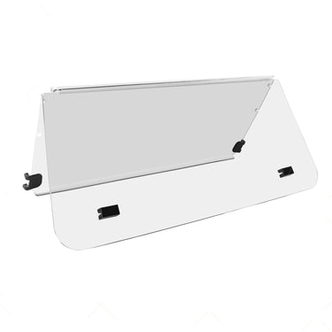 Rainier Parts Club Car DS new clear windshield made of UV-stabilized PMMA, designed for durability and visibility.