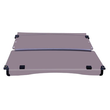 Durable Rainier OKWS3000T-P4 Folding Winged Windshield designed to block sun glare, tailored for YAMAHA Folding DRIVE/G29 Windshield (tinted/PMMA).