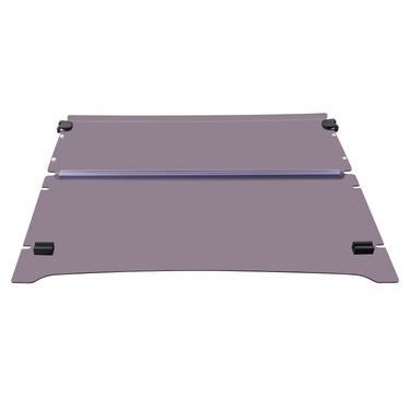 Rainier Parts Yamaha Folding DRIVE2 tinted windscreen for golf carts, UV shield, glare reduction, easy install, made of PMMA material