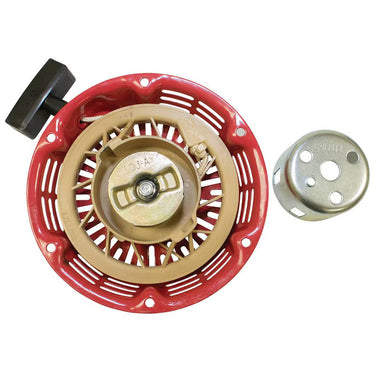 Stens recoil starter assembly for Honda engines, OEM quality replacement, showing the pull handle and recoil spring mechanism.