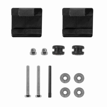 Clear Yamaha Drive2 golf cart windshield with adjustable wings, made from UV-stabilized PMMA by Rainier Parts, folds for easy storage.