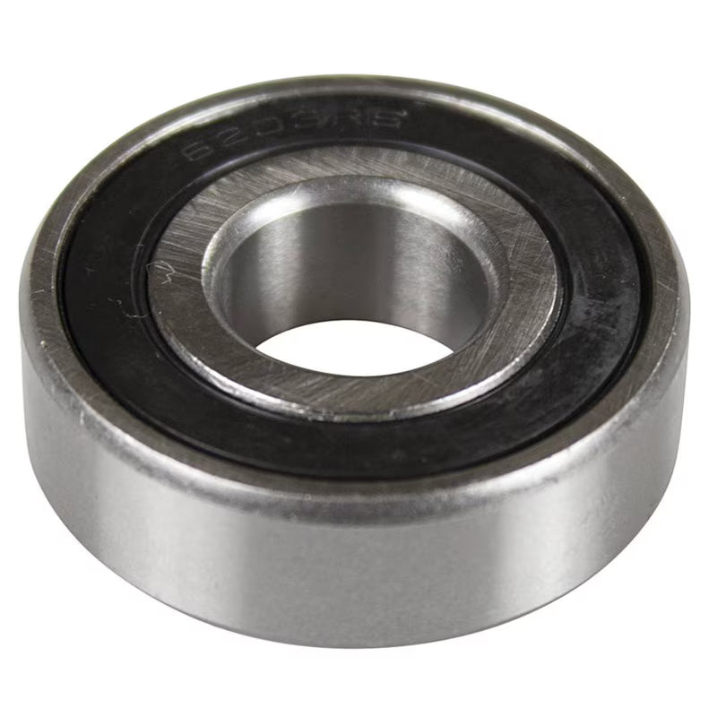Stens 230011 bearing for Scag 48102 mower, close-up of replacement bearing with metal and rubber components.