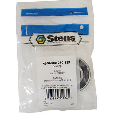Stens 230-129 engine bearing for small engines, showing a close-up of the premium replacement bearing for DIY mechanics.