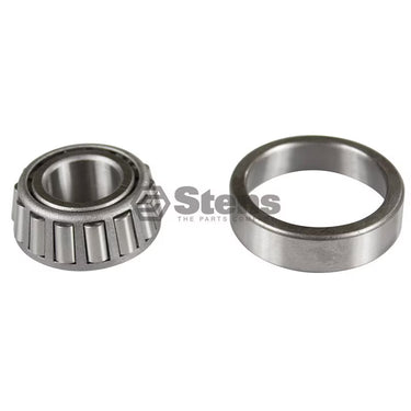 Stens 230-929 tapered roller bearing set for lawn and garden equipment, showing close-up of bearing components with smooth finish