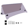 Rainier Parts Yamaha folding windshield with tinted UV shield for golf carts, reducing glare and easy to install.