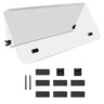 Rainier Parts EZ GO TXT folding windshield for PRE 2013 golf carts, clear UV stabilized PMMA rain shield with adjustable wing.
