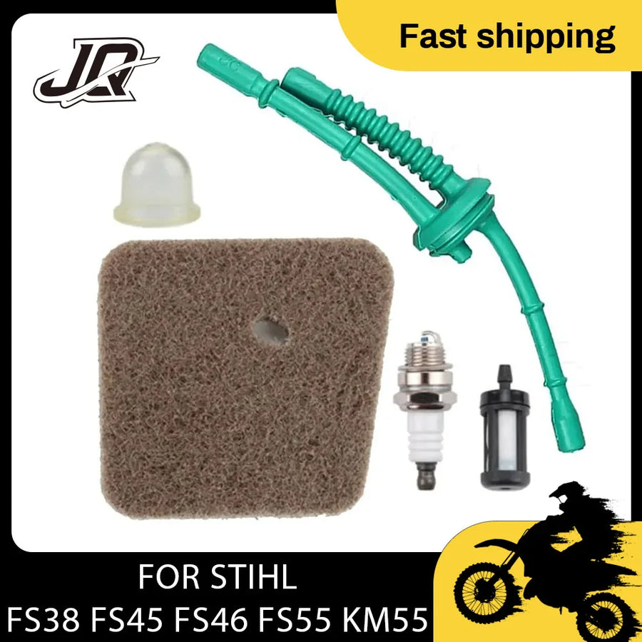 Rainier Parts Stihl FS55 carburetor replacement, pre-adjusted for easy installation and optimal lawn trimmer performance.