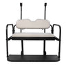 Rainier Parts Club Car TEMPO PRECEDENT white golf cart rear flip seat kit with durable, comfortable seating for golfers.