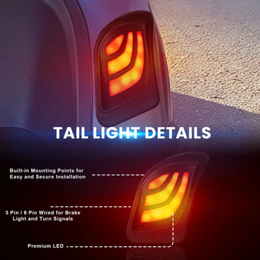 Rainier Parts Yamaha Drive2 LED Light Kit installed on golf cart, bright lights for 12 to 48V electrical systems, outdoor use.
