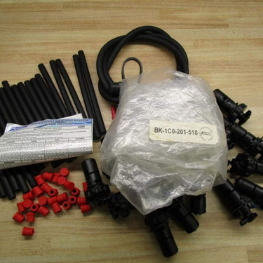 Rainier Parts BK-1C0-201-518 Battery Watering System showing plastic components and tubing for automated battery watering.