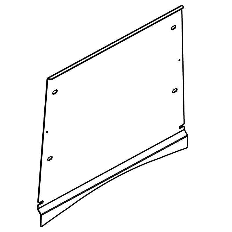 Cushman OEM 625904 - KW Full Windshield for EZGO Cushman Hauler / Refresher