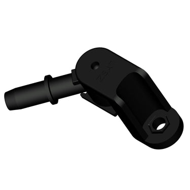E-Z-GO OEM fuel rail for golf carts, high-quality replacement part with metal fittings and connectors, model 680386.
