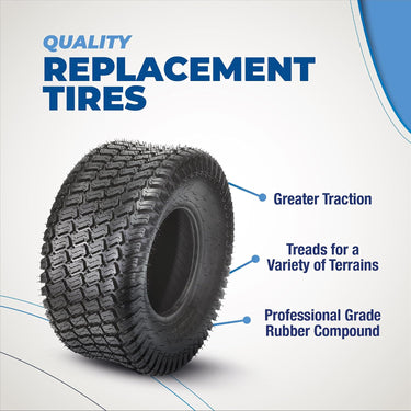 Stens Turf Saver 18x8.50-8 tire with 2 ply construction, designed for durability and traction on turf equipment.
