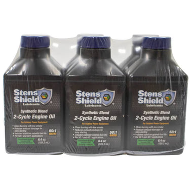 Stens Premium 2 Cycle Engine Oil 50 to 1 Synthetic Blend 6.4 oz Bottles Case of 24 For Small Engines - Rainier Parts